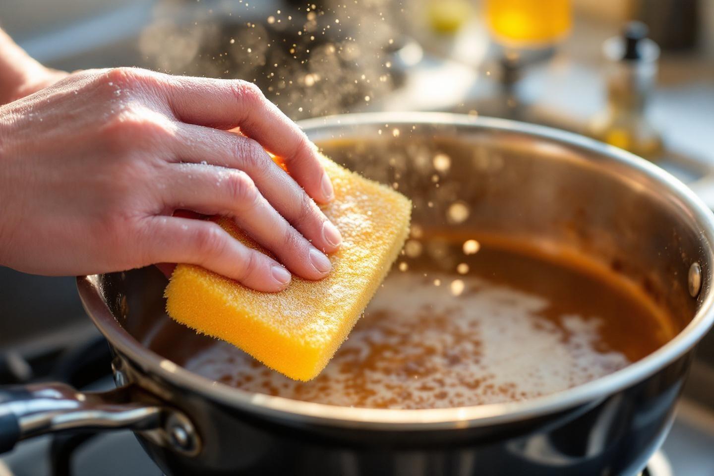 Comment nettoyer une casserole brûlée efficacement ?