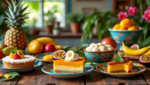 plongez dans l'univers sucré de la cuisine créole en découvrant ses desserts emblématiques, alliant saveurs exotiques et traditions authentiques.