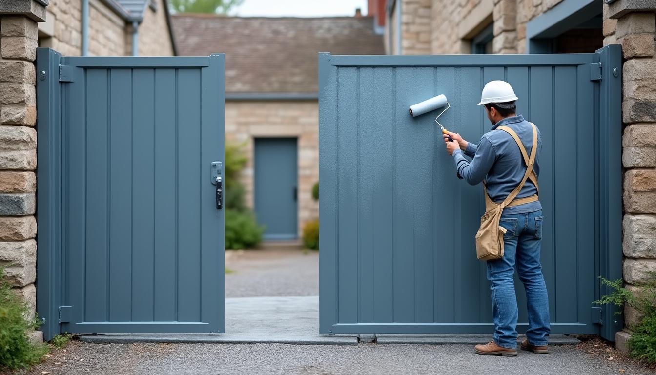 peinture antirouille haute performance en teinte ral 7031 gris bleu, spécialement conçue pour la protection durable des métaux intérieurs et extérieurs. résiste à la corrosion et assure une finition esthétique et durable.