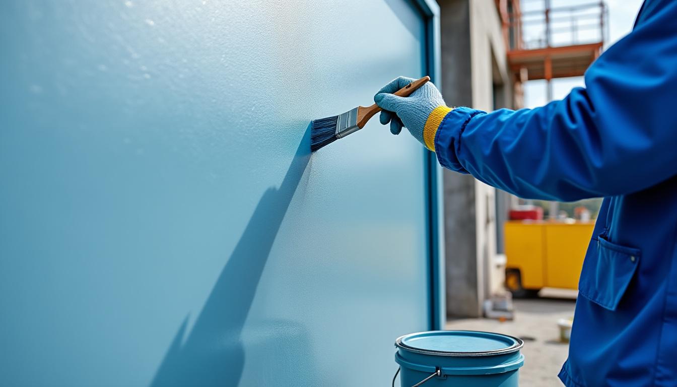 peinture métallique haute protection antirouille ral 5012 bleu clair, idéale pour une utilisation intérieure et extérieure, offrant une finition durable et résistante pour protéger vos surfaces.