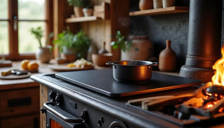 découvrez la poêle à bois avec plaque de cuisson intégrée, alliant chaleur naturelle et cuisine savoureuse pour un confort optimal dans votre maison.