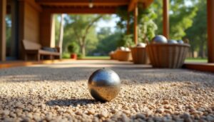 découvrez notre boule et terrain de pétanque adaptés pour l'intérieur et l'extérieur, offrant une expérience de jeu authentique et des sensations uniques à chaque partie.