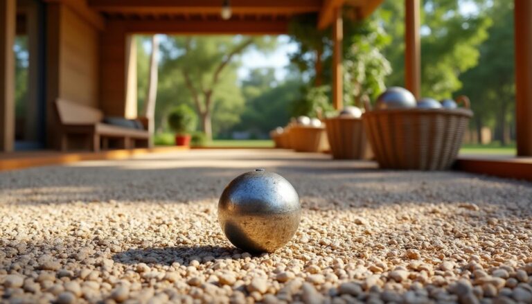 découvrez notre boule et terrain de pétanque adaptés pour l'intérieur et l'extérieur, offrant une expérience de jeu authentique et des sensations uniques à chaque partie.