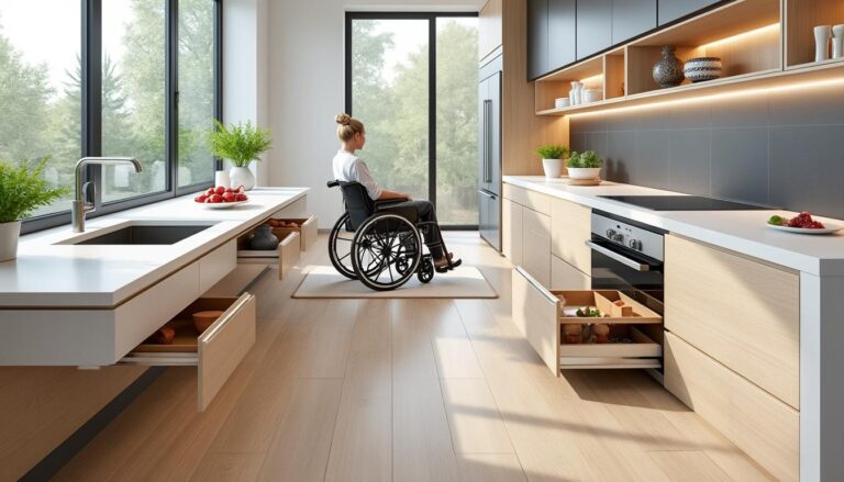 explorez nos solutions innovantes conçues pour rendre les cuisines accessibles et fonctionnelles pour les personnes à mobilité réduite (pmr).