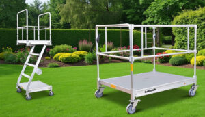 découvrez l'échafaudage roulant garden'up de centaure, alliant praticité et sécurité pour faciliter tous vos travaux de jardinage et d'entretien de votre espace vert en toute sérénité.