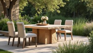 découvrez l'ensemble de jardin en pierre naturelle castano, alliant élégance et durabilité pour sublimer votre espace extérieur avec style et robustesse.