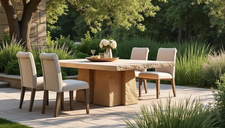 découvrez l'ensemble de jardin en pierre naturelle castano, alliant élégance et durabilité pour sublimer votre espace extérieur avec style et robustesse.