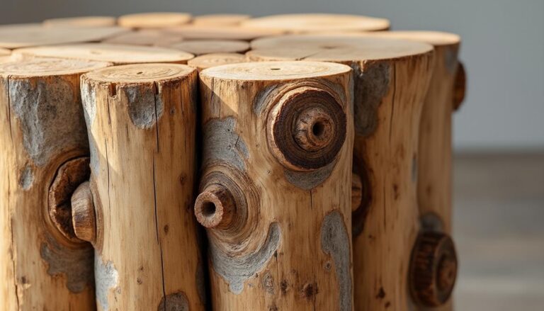 découvrez notre tabouret en rondins de bois naturel, hauteur réglable 33/38 cm, alliant robustesse et élégance rustique pour sublimer votre intérieur ou votre espace extérieur.
