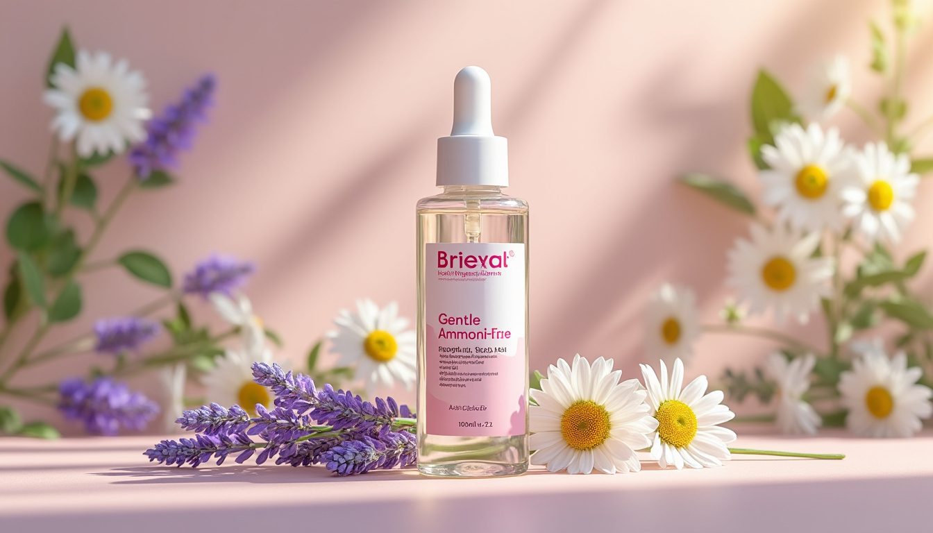 découvrez la coloration douce sans ammoniaque en nuance 7.1 blond cendré, flacon de 100ml, pour des cheveux éclatants et naturellement protégés.