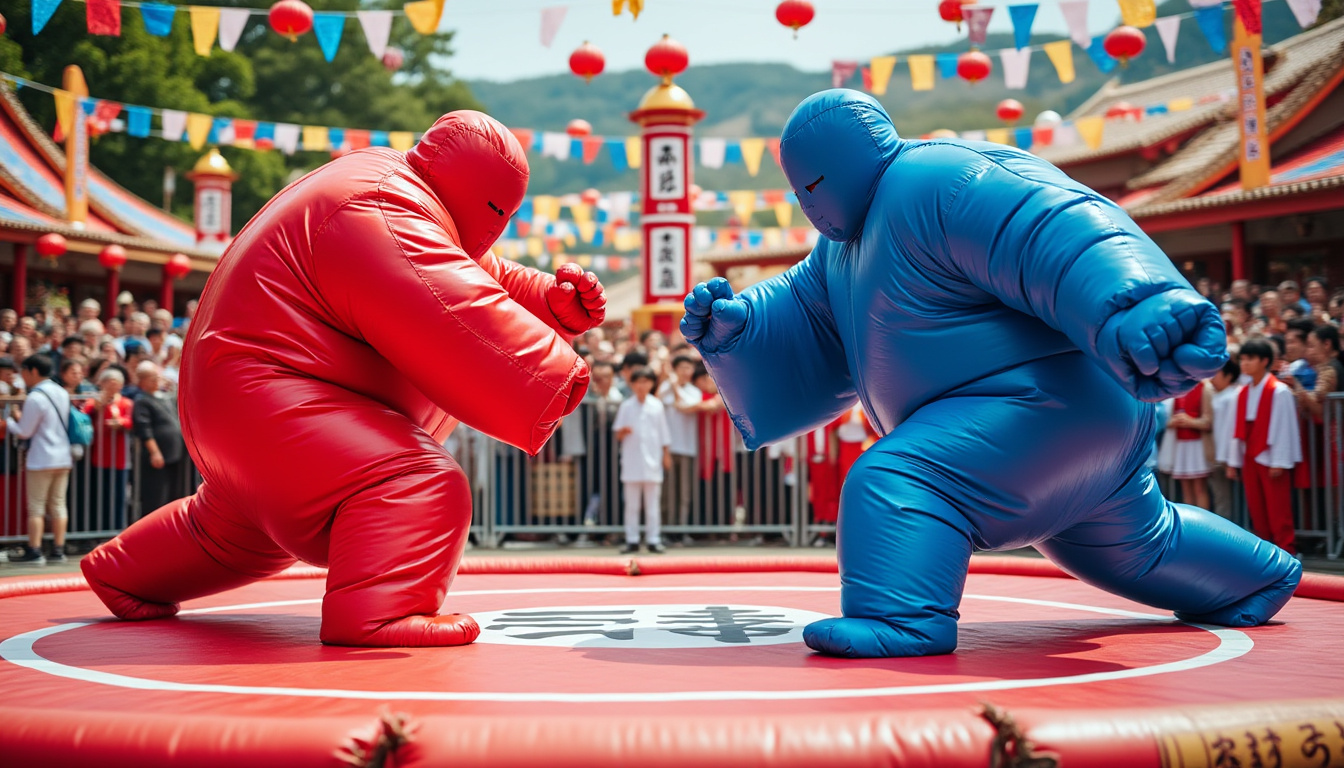 découvrez nos costumes sumo pour adultes, parfaits pour revivre l'esprit authentique du combat japonais. idéal pour fêtes, événements ou animations culturelles.