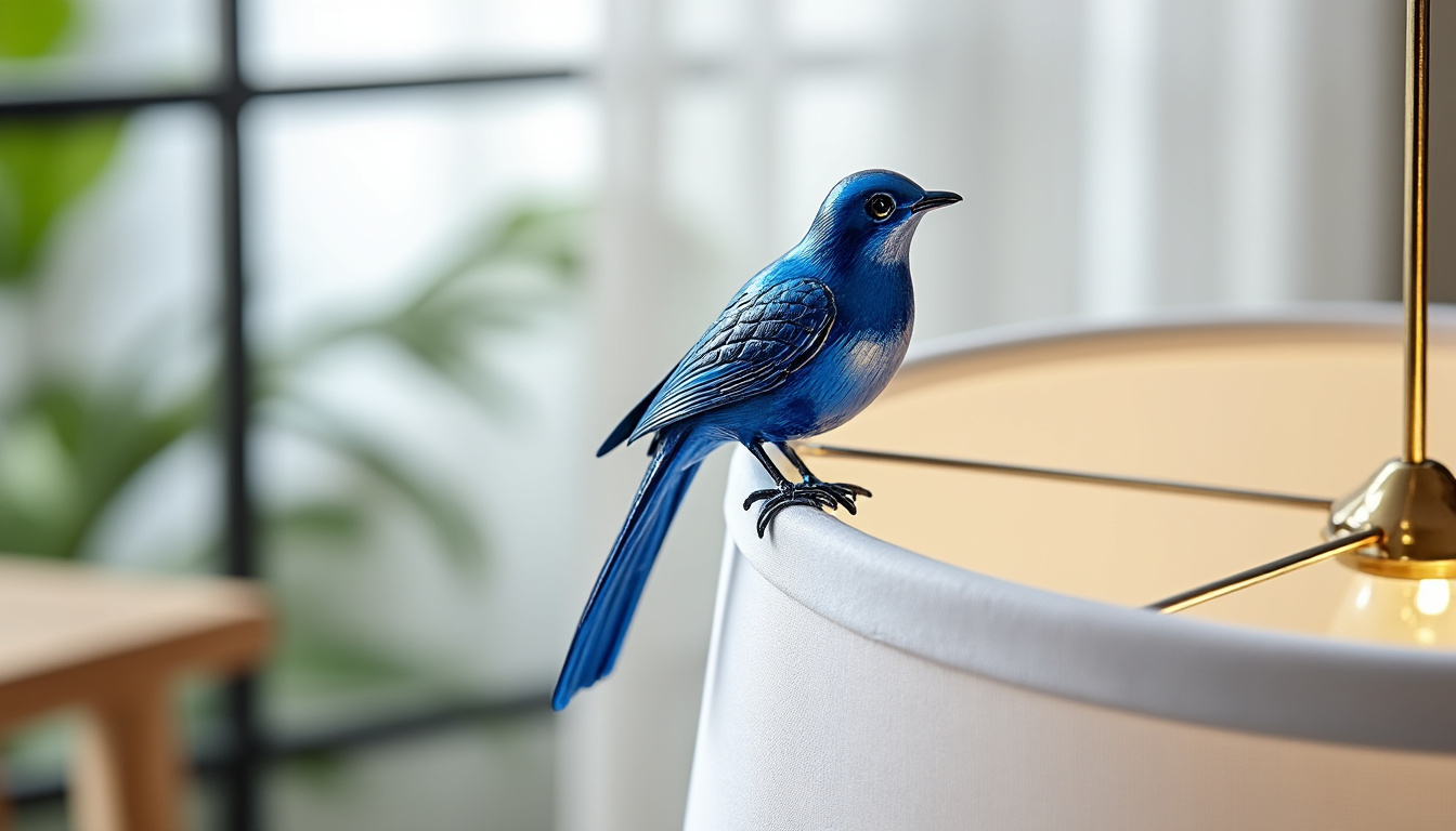 apportez une touche naturelle et élégante à votre décoration avec cet oiseau décoratif bleu à clipser, parfait pour embellir vos espaces intérieurs ou extérieurs.