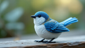 découvrez notre élégant oiseau décoratif bleu à clipser, parfait pour apporter une touche naturelle et raffinée à votre intérieur ou vos arrangements floraux.