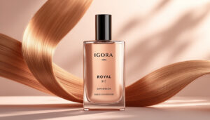découvrez igora royal 9-7, une coloration blond très clair cuivré en flacon de 60ml pour des cheveux éclatants et une couvrance parfaite.