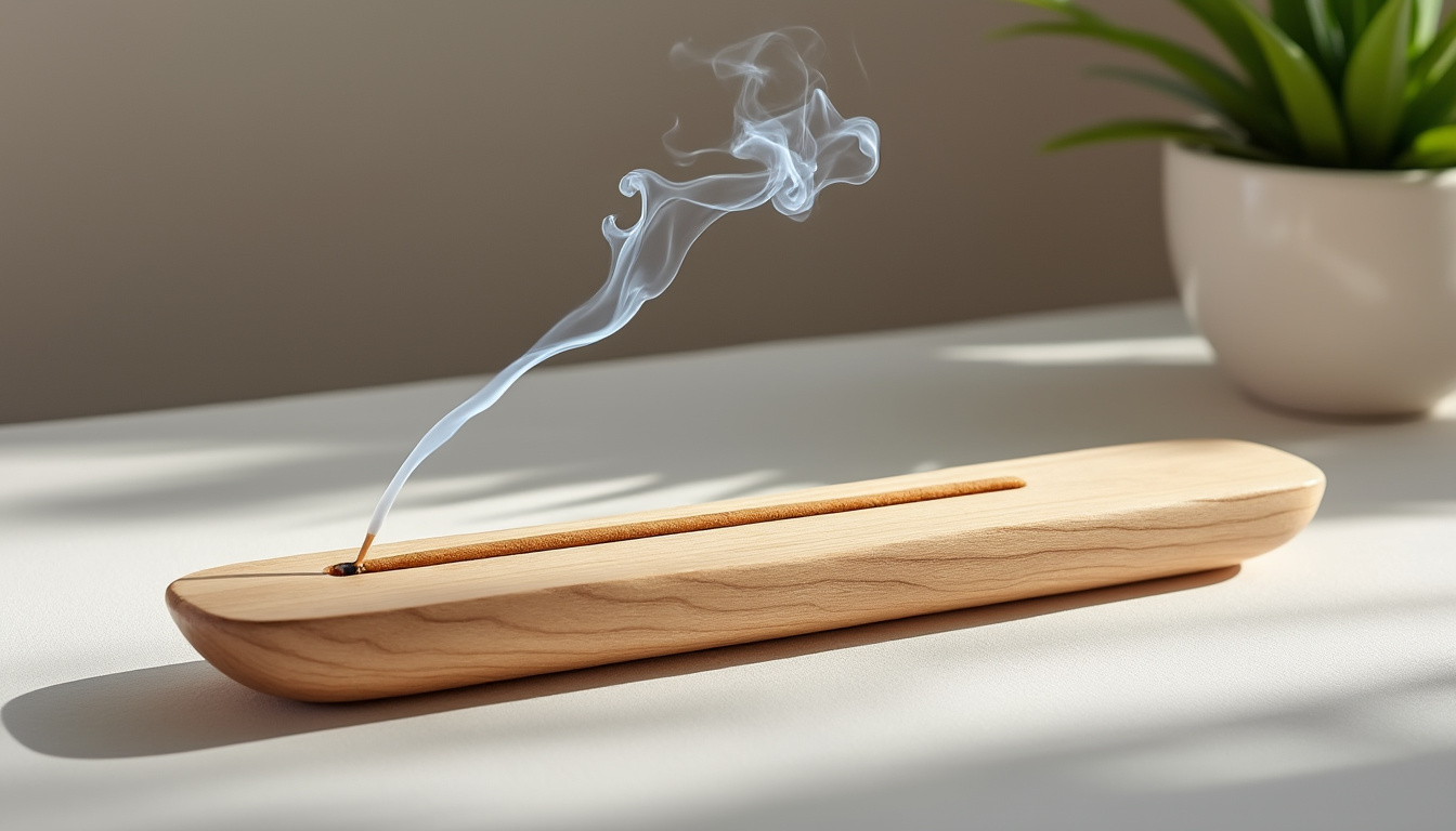 découvrez notre porte-encens en bois, alliant élégance naturelle et design raffiné pour sublimer vos moments de détente et créer une ambiance apaisante chez vous.