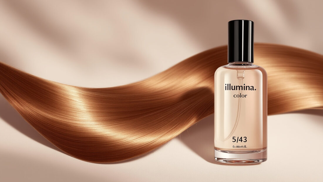 découvrez la coloration illumina color 5/43 en flacon de 60ml, un châtain clair aux reflets cuivrés et dorés pour une couleur lumineuse et naturelle.