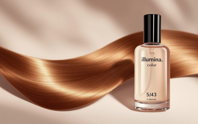 découvrez la coloration illumina color 5/43 en flacon de 60ml, un châtain clair aux reflets cuivrés et dorés pour une couleur lumineuse et naturelle.