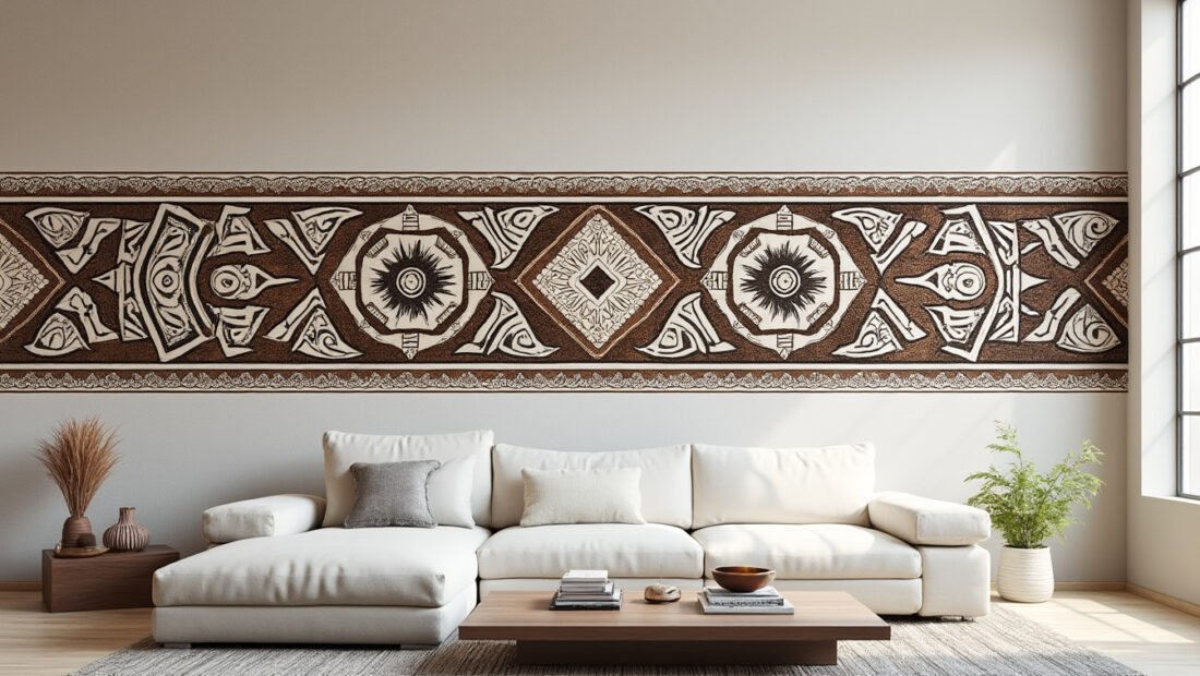 découvrez notre frise tribale design n°10, une décoration murale unique qui apportera une touche d'authenticité et d'élégance à vos espaces.