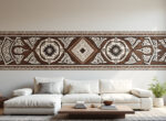 découvrez notre frise tribale design n°10, une décoration murale unique qui apportera une touche d'authenticité et d'élégance à vos espaces.