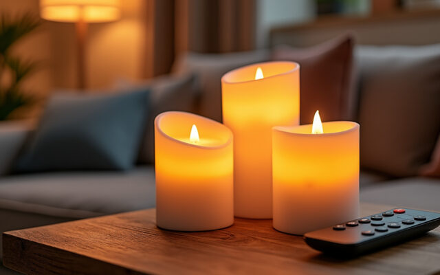 découvrez notre ensemble de 3 bougies led à commande à distance, parfait pour créer une ambiance chaleureuse et pratique dans votre intérieur.