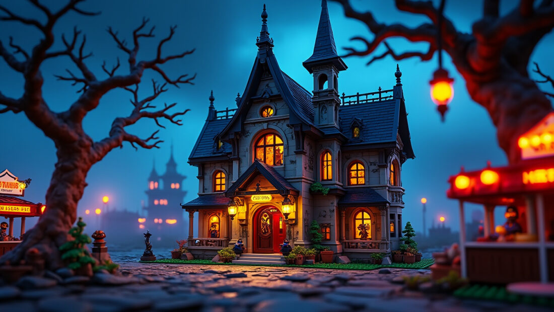 découvrez le set lego® creator expert 10273 et explorez la maison hantée mystérieuse de la fête foraine. un bâtiment détaillé pour des heures de construction immersive et d'aventures effrayantes.