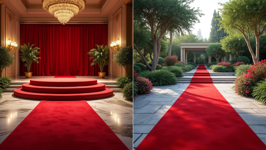 découvrez le tapis rouge réutilisable haute performance, parfait pour vos événements et cérémonies. idéal pour mariages, utilisable en intérieur comme en extérieur, modèle podium 3078 alliant élégance et durabilité.