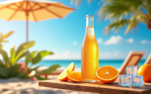 découvrez le parasol spritz, un cocktail pétillant en bouteille de 70 cl, parfait pour vos moments de détente et de convivialité.
