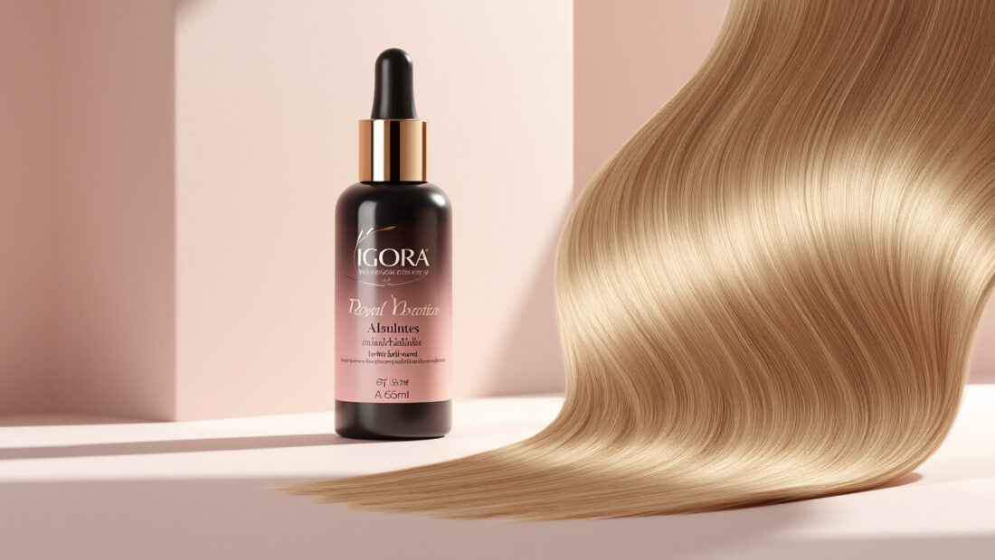 découvrez la coloration igora royal absolutes 9-560, un blond très clair doré avec des nuances naturelles marron, pour une couleur lumineuse et éclatante. contenance 60 ml.