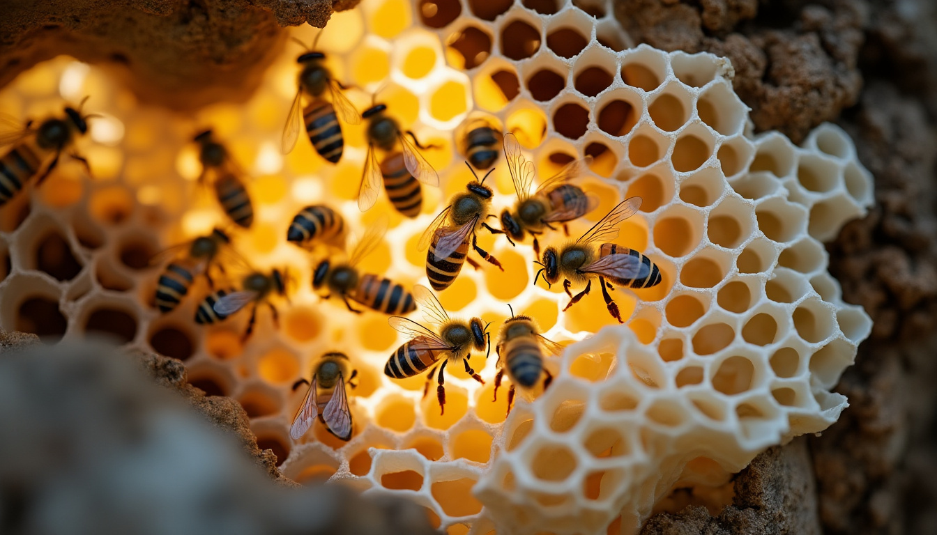 découvrez la construction minutieuse du nid d’abeilles et l’organisation fascinante de ces structures naturelles, témoins de l’ingéniosité des abeilles.