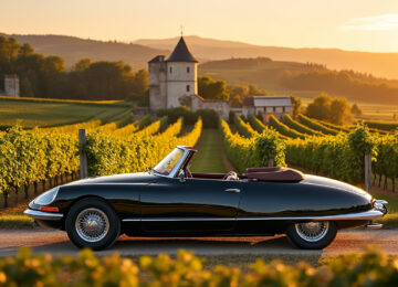 découvrez l'élégance d'une escapade en ds cabriolet à travers les paysages pittoresques de la champagne, alliant passion, style et découverte.