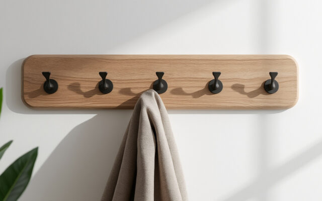 découvrez notre patère murale avec 7 crochets, idéale pour un rangement élégant et pratique. parfaite pour organiser vos vêtements et accessoires tout en optimisant l'espace de votre intérieur.