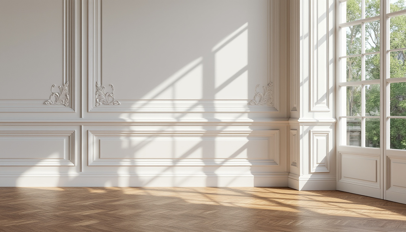 plinthe en bois massif blanc mdf moulurée style louis xv, disponible en hauteurs de 8, 11 ou 15 cm. qualité supérieure et fabrication française pour une décoration élégante et durable.