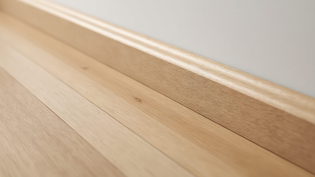 découvrez notre plinthe en bois massif de chêne naturel clair, fabrication française de qualité supérieure, hauteur 7 cm, pour une finition élégante et durable de vos murs.