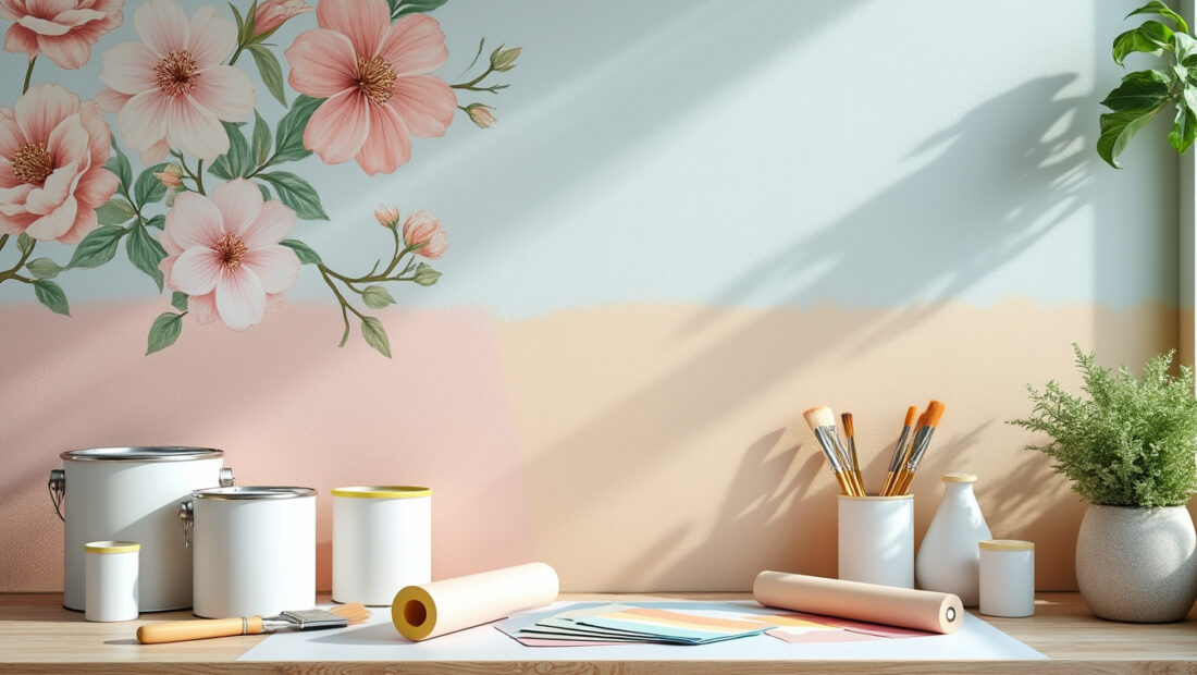 découvrez nos conseils pour choisir la peinture idéale afin de relooker facilement et efficacement votre papier peint, et donner une nouvelle vie à vos murs.