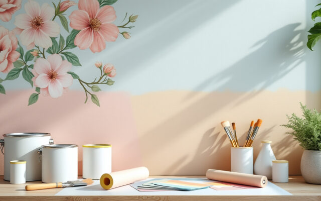 découvrez nos conseils pour choisir la peinture idéale afin de relooker facilement et efficacement votre papier peint, et donner une nouvelle vie à vos murs.