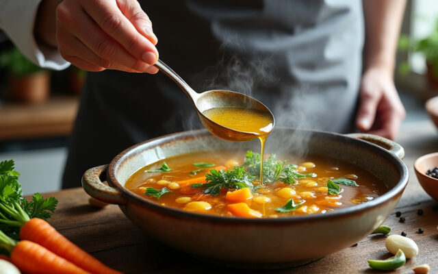 découvrez le bouillon « addictif » de cyril lignac et ses astuces pour lui donner une saveur intense et transformer vos plats du quotidien.