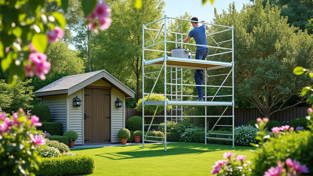 découvrez l'échafaudage spécial jardin naturoll 3m de duarib, l'allié idéal pour sécuriser et faciliter tous vos travaux extérieurs. pratique, robuste et facile à monter, il s'adapte parfaitement à vos besoins de jardinage et bricolage.