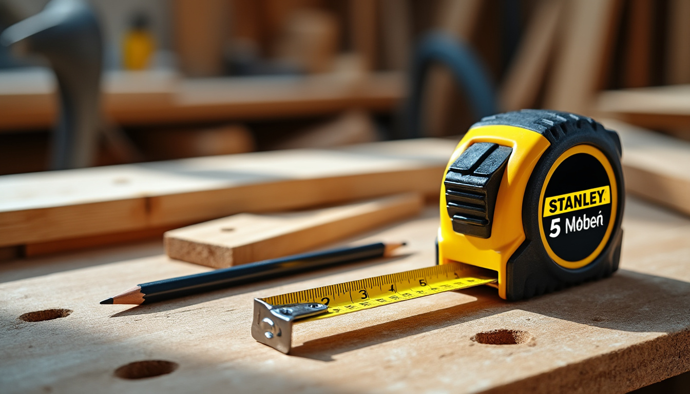 découvrez le mètre ruban stanley de 5 m x 19 mm : un outil précis et robuste, idéal pour réaliser vos mesures au quotidien.