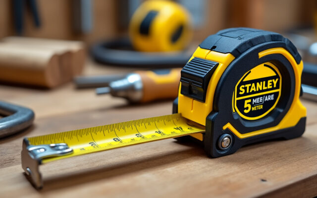découvrez le mètre ruban stanley 5 m x 19 mm, conçu pour des mesures précises et fiables. robuste et pratique, il vous accompagne sur tous vos chantiers.