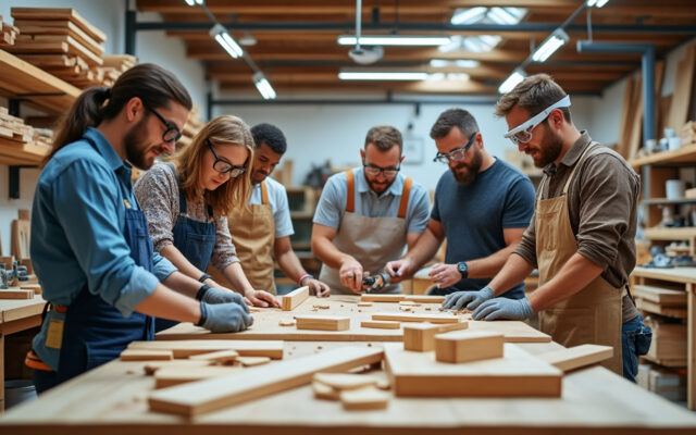 découvrez notre programme de formation professionnelle pour adultes spécialisé dans les métiers du bois, alliant savoir-faire traditionnel et techniques modernes pour réussir votre carrière.